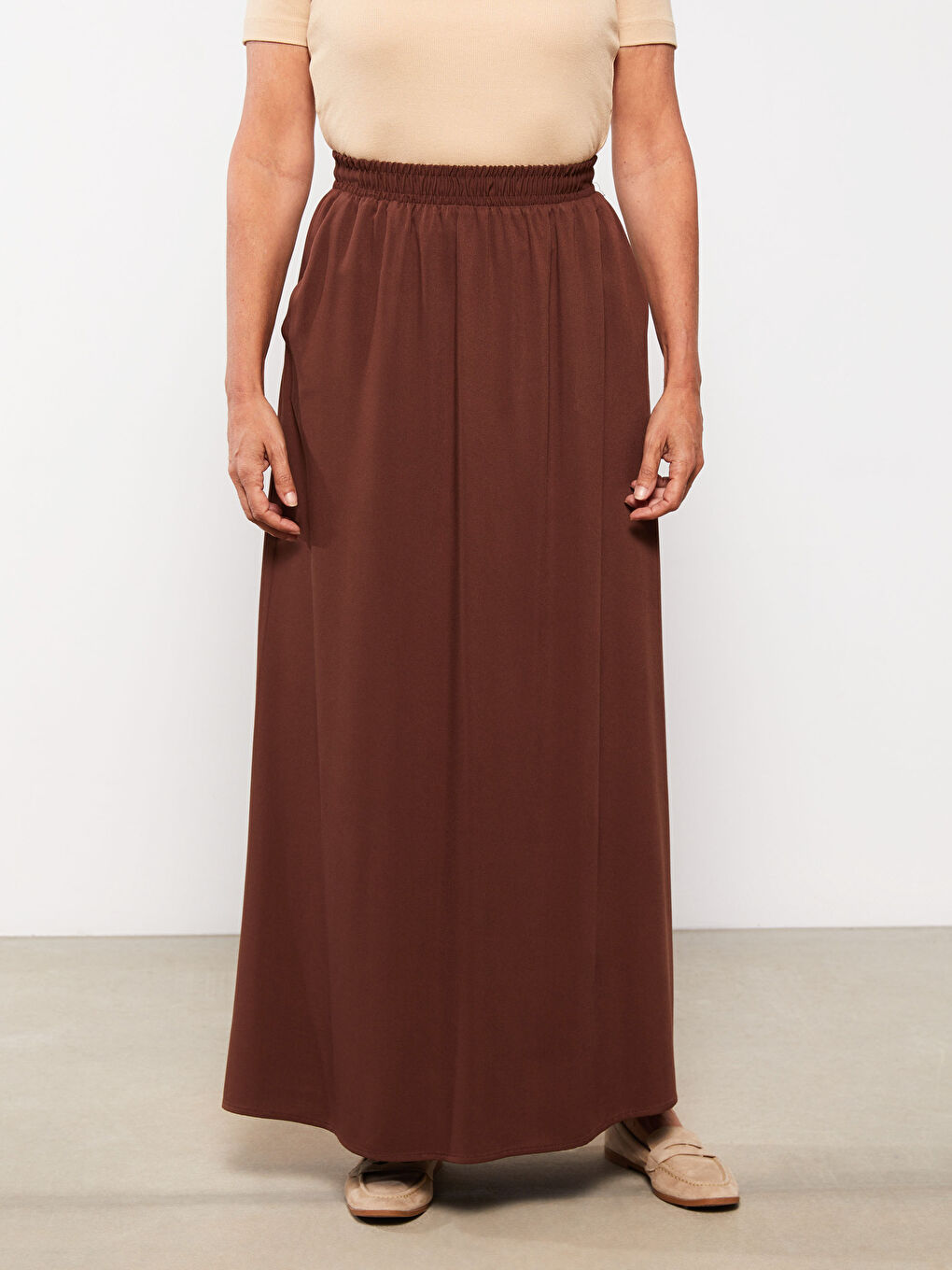 تەنورەی کەمەر لاستیک چاپکراو فۆرمی A ڤیسکۆز بۆ ژنان-2