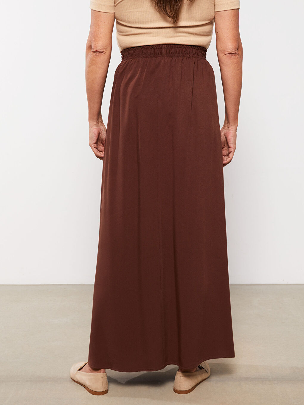 تەنورەی کەمەر لاستیک چاپکراو فۆرمی A ڤیسکۆز بۆ ژنان-4