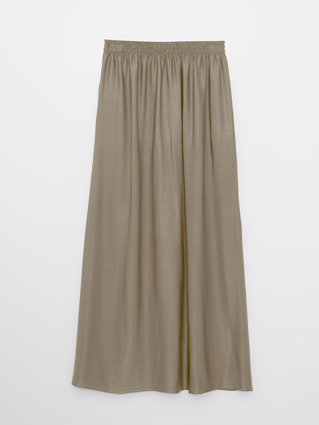 Elastic Waist Patterned A-Cut Viscose Women's Skirt-6