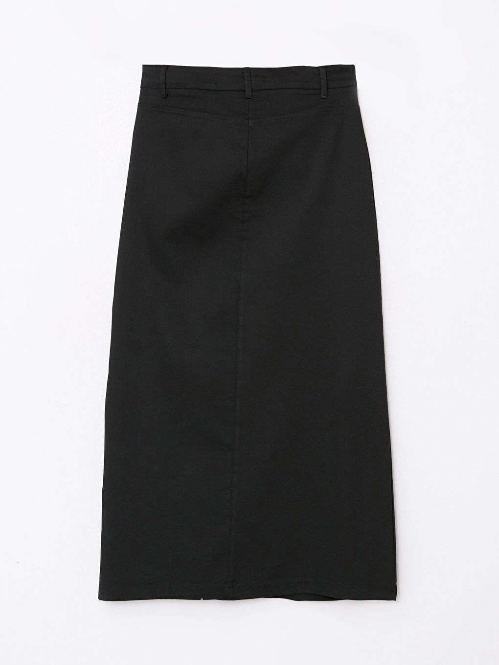 Standard Fit Plain Gabardine Women's Skirt-5