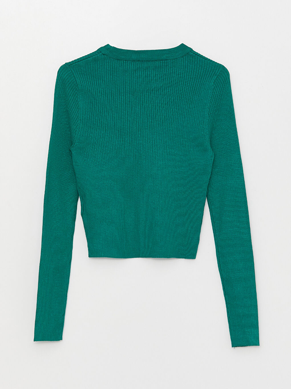 Crew Neck Plain Long Sleeve Women's Knitwear Sweater -W25269Z8-H1N