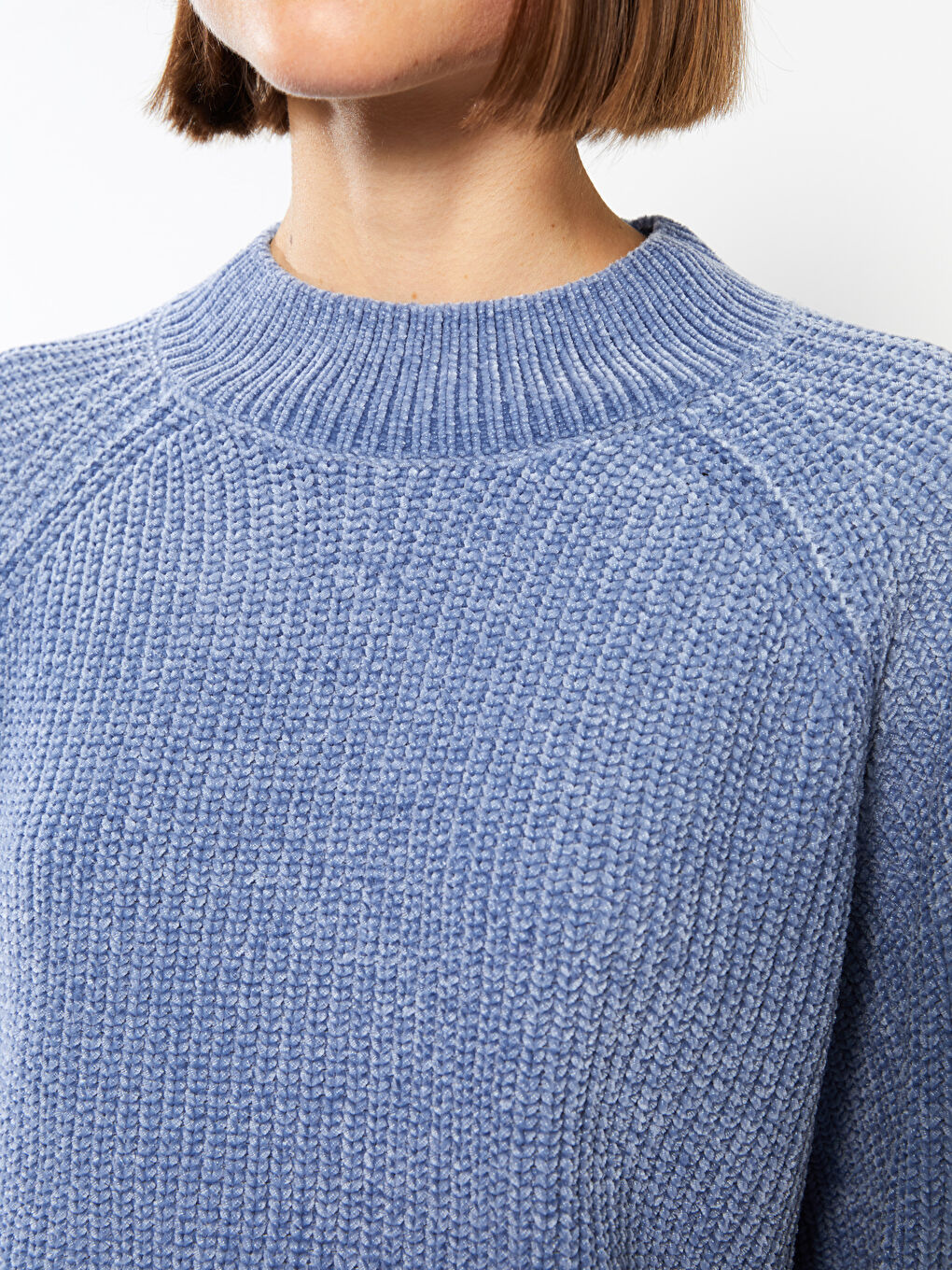 LCW Vision Trichterkragen Damen Strickpullover -W25270Z8-GNQ