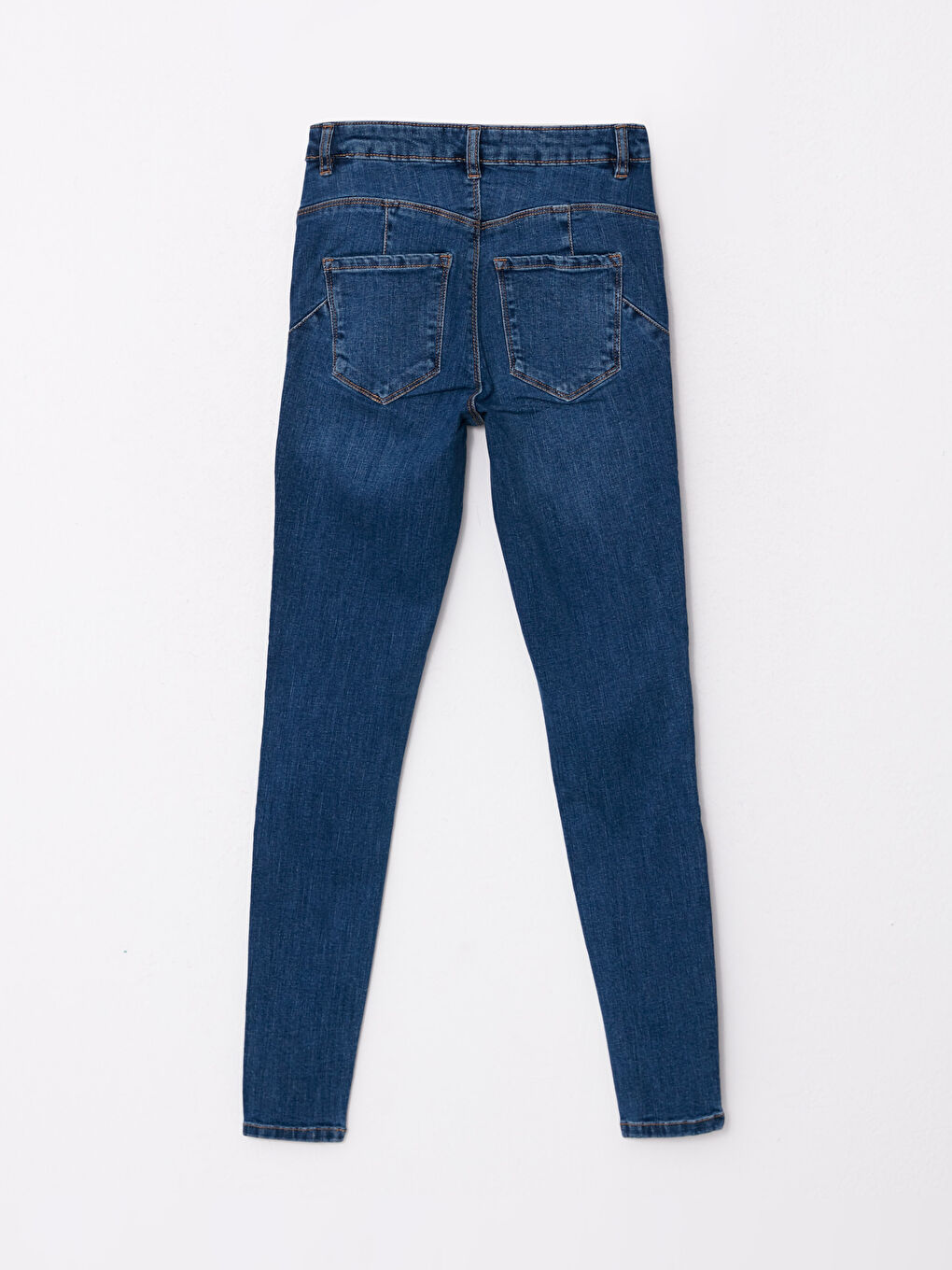 LCW Jeans پانتۆڵ جینز ڕۆدیۆ كه‌مه‌ر بەرز مەركوری باریکەڵە جیب ڕاست وردەکاری بۆ ژنان -W25273Z8-507