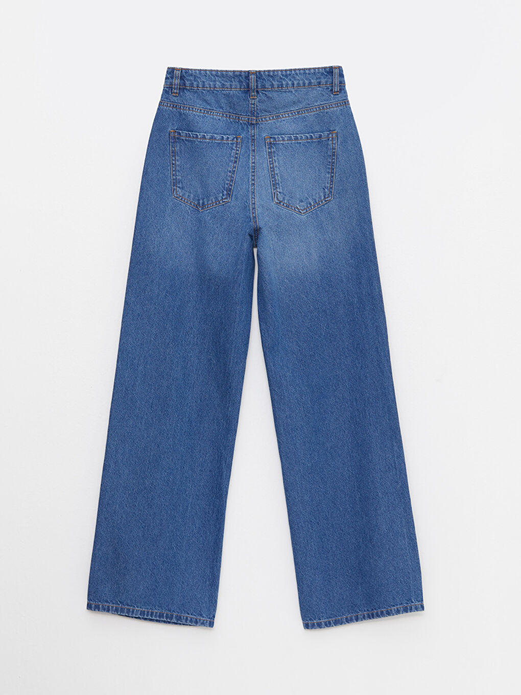 LCW Jeans Women's High Waist Wideleg Straight Rodeo Jeans -W25275Z8-507