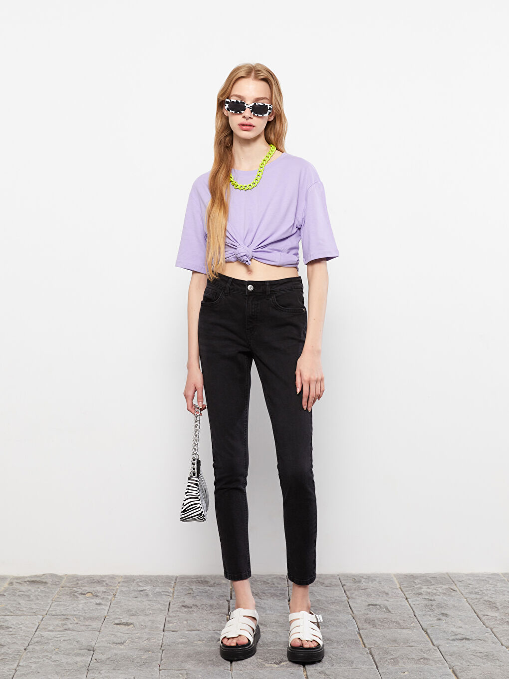 LCW Jeans Women's Normal Waist Mercury Skinny Fit Straight