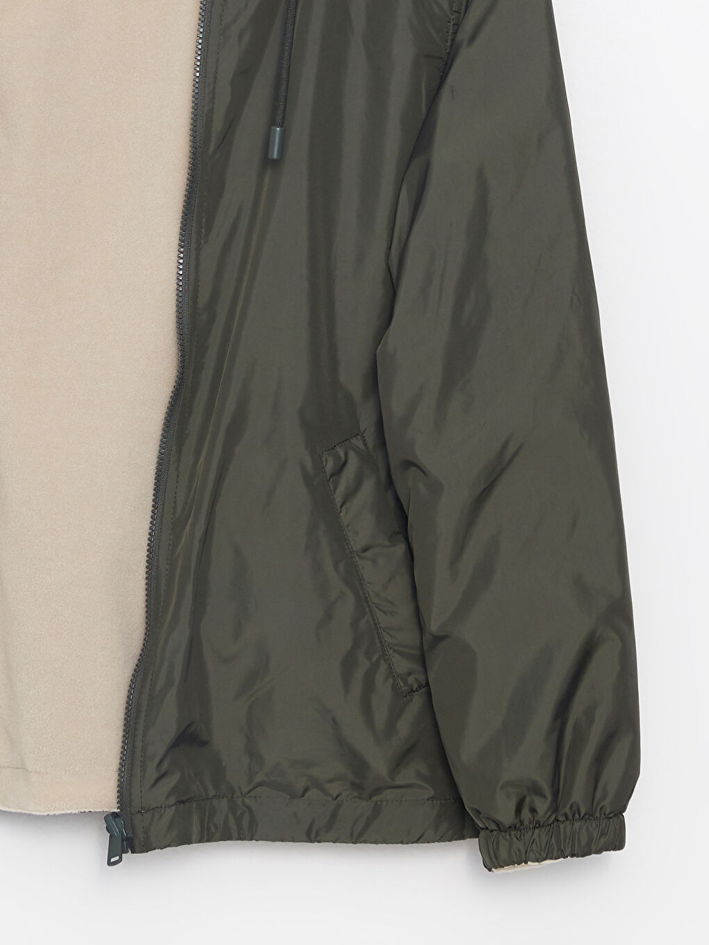 Hooded Straight Long Sleeve Reversible Women's Raincoat -W25294Z8-SEM