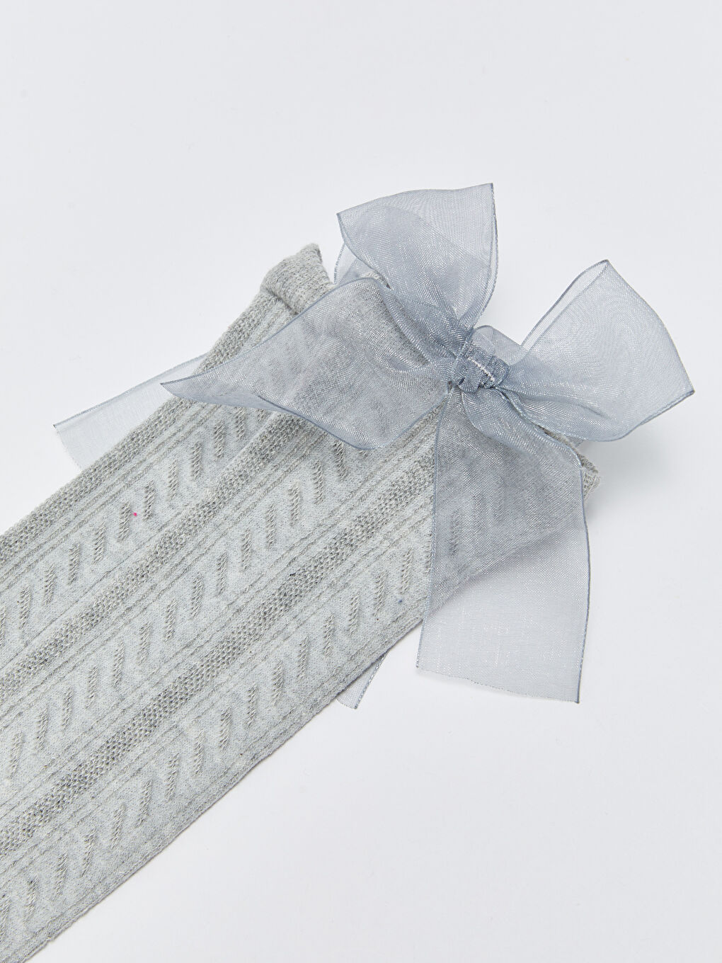 LC Waikiki Bow Detailed Girls' Knee High Socks -W25298Z4-LAL
