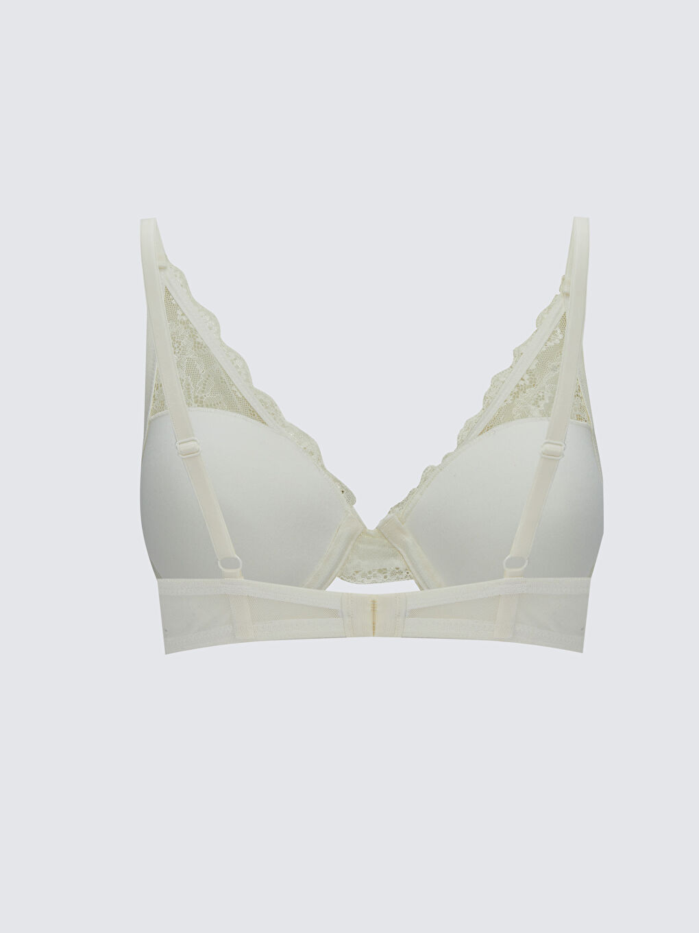 Ekru Dantelli Sütyen-1