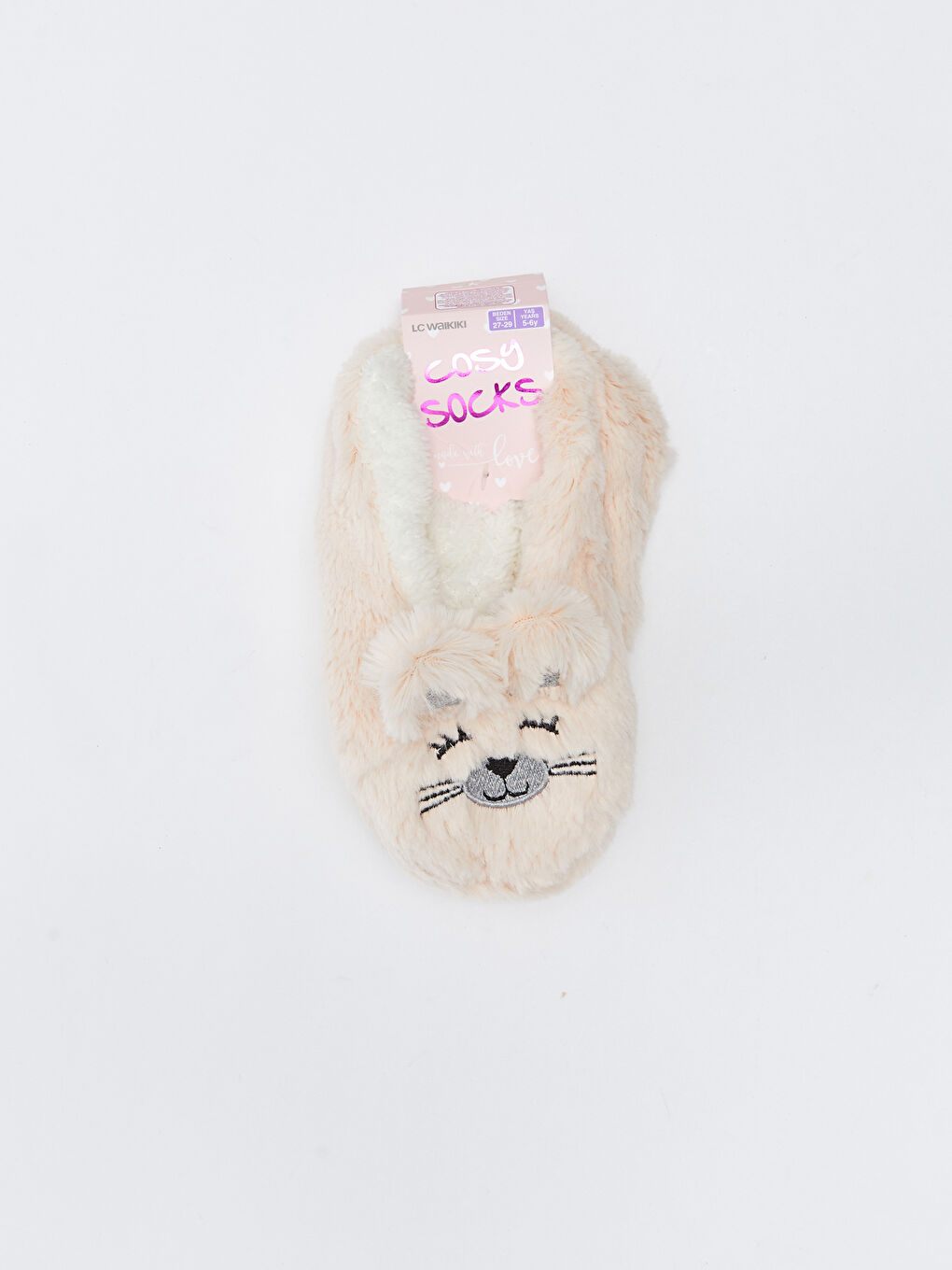 LCW Kids Bestickte Plüsch-Homewear-Socken für Mädchen -W25331Z4-J3W