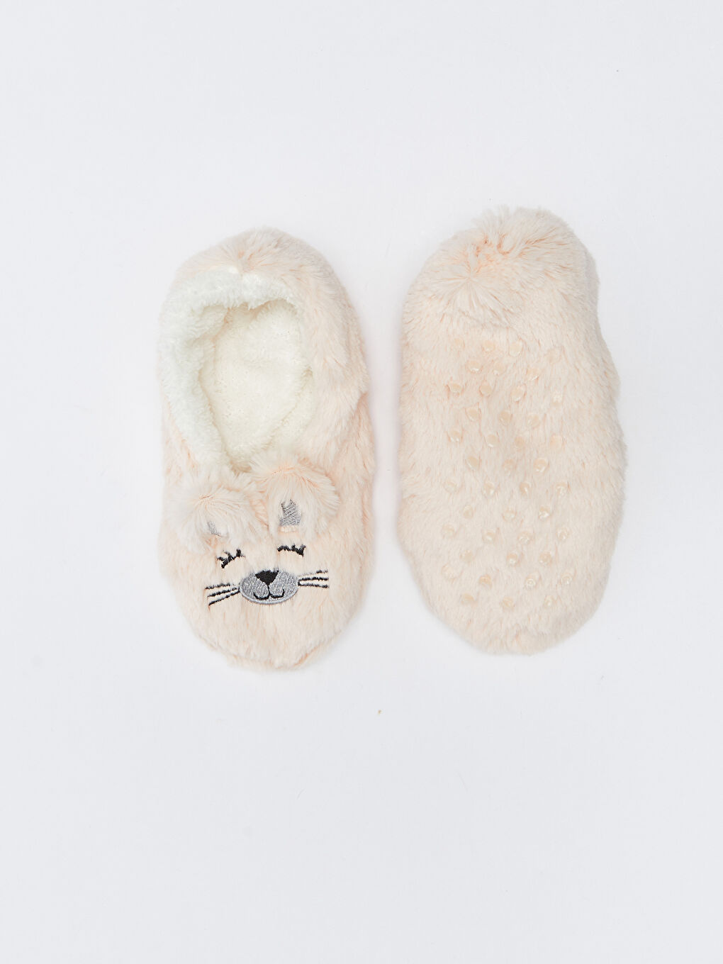 LCW Kids Bestickte Plüsch-Homewear-Socken für Mädchen -W25331Z4-J3W