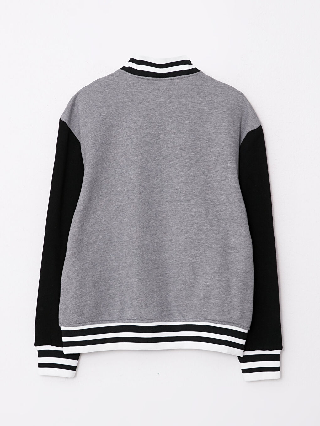 Antrasit Standart Kalıp Kolej Yaka Bomber Erkek Mont-7