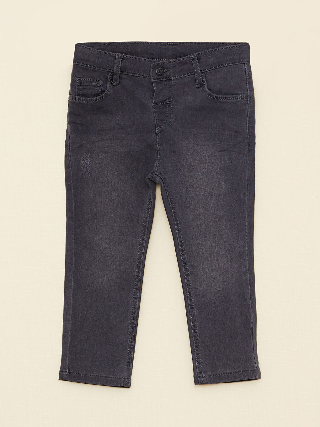 Antrasit Basic Erkek Bebek Jean Pantolon-2