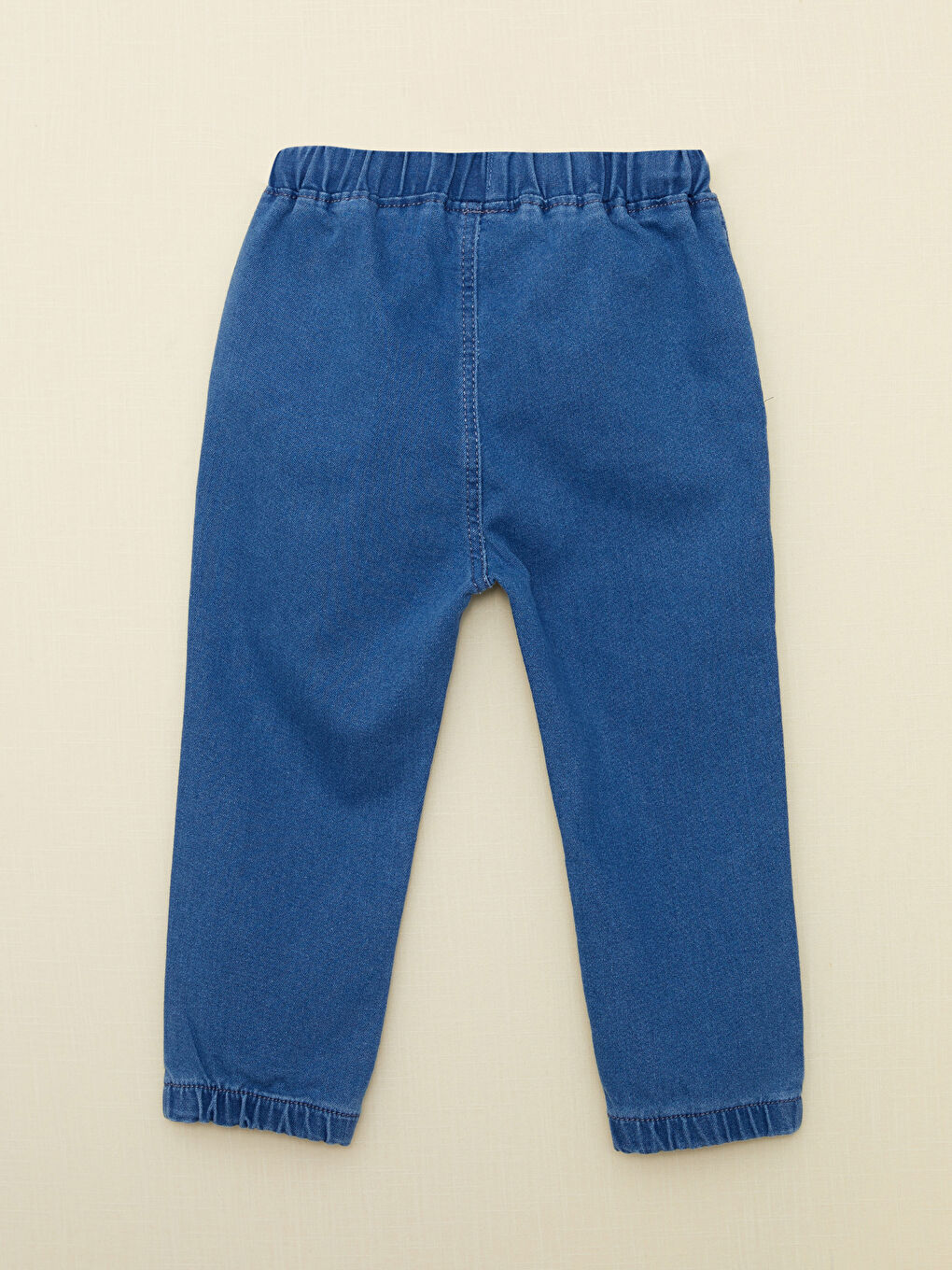 LCW baby İndigo Beli Lastikli Basic Erkek Bebek Jean Pantolon - 1