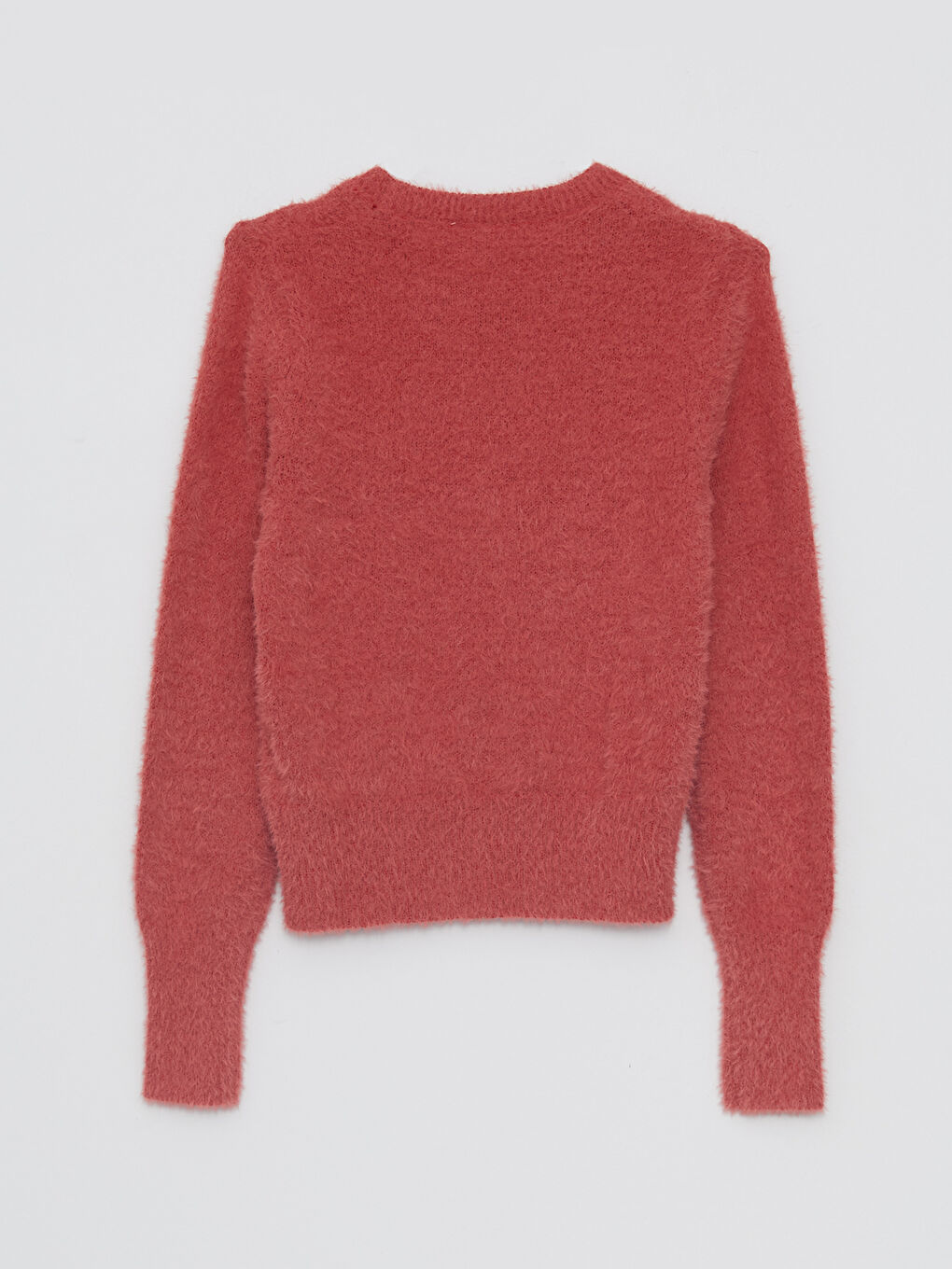 LCW Vision Crew Neck Plain Long Sleeve Women's Knitwear Sweater -W25359Z8-GQD