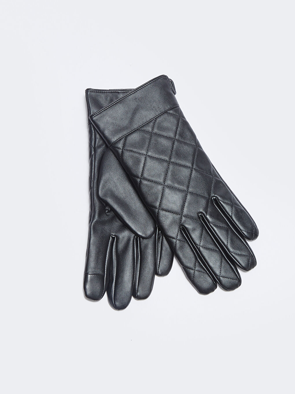LCW ACCESSORIES Ръкавици за мъже с шарки, имитиращи кожа и капитониран дизайн -W25374Z8-HEG