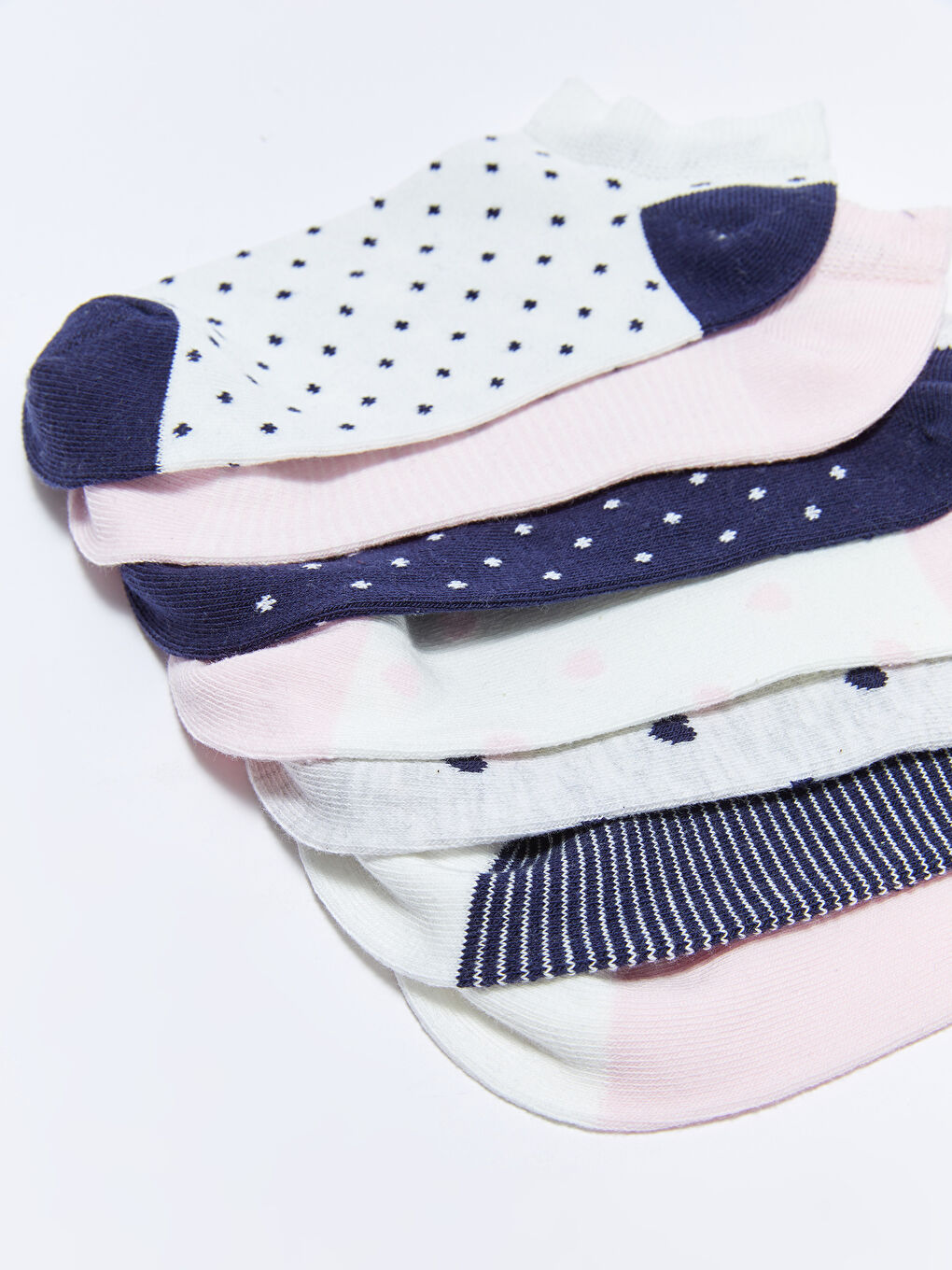 Șosete scurte sport pentru Fete cu model Pachet de 7-2