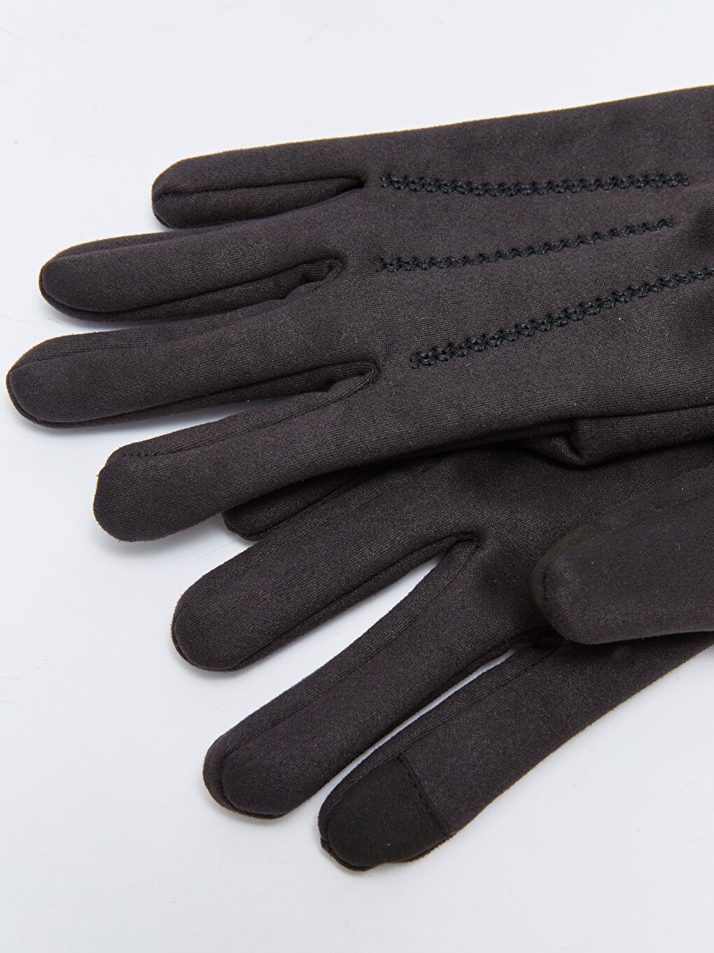 Siyah Süet Görünümlü Erkek Eldiven-3