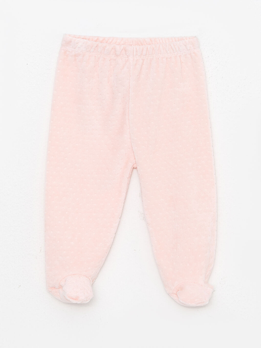 Pembe Bisiklet Yaka Uzun Kollu Nakış Detaylı Kız Bebek Hırka ve Pantolon 2'li Takım-5