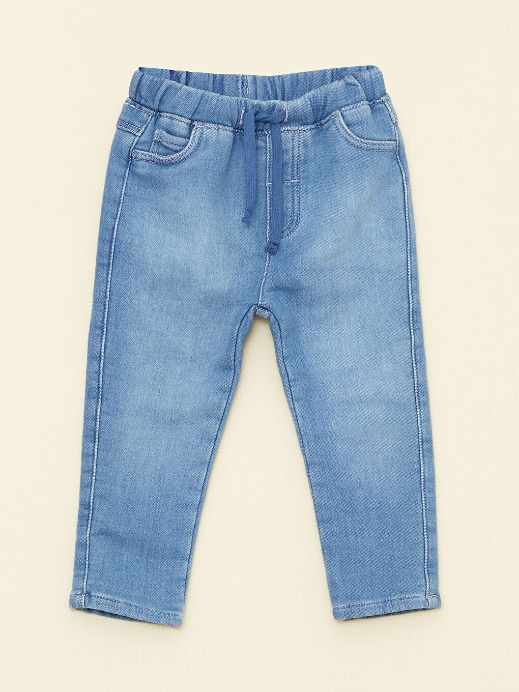 LCW baby İndigo Beli Lastikli Erkek Bebek Jean Pantolon - 2