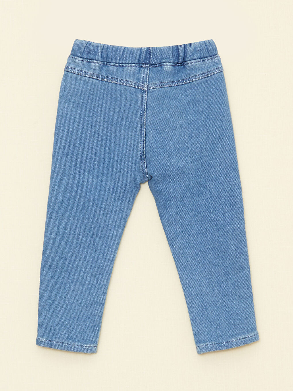 LCW baby İndigo Beli Lastikli Erkek Bebek Jean Pantolon - 3