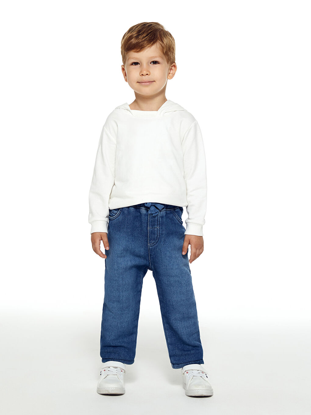 LCW baby İndigo Beli Lastikli Erkek Bebek Jean Pantolon