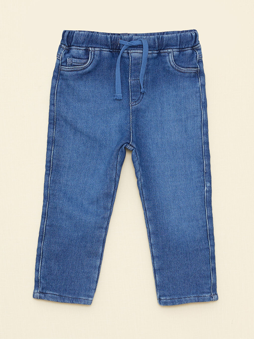 LCW baby İndigo Beli Lastikli Erkek Bebek Jean Pantolon - 2