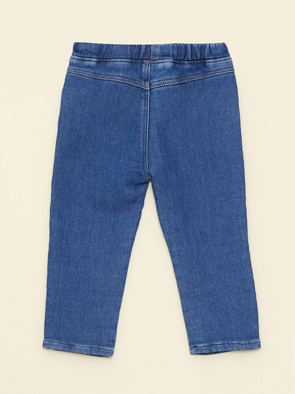 LCW baby İndigo Beli Lastikli Erkek Bebek Jean Pantolon - 3