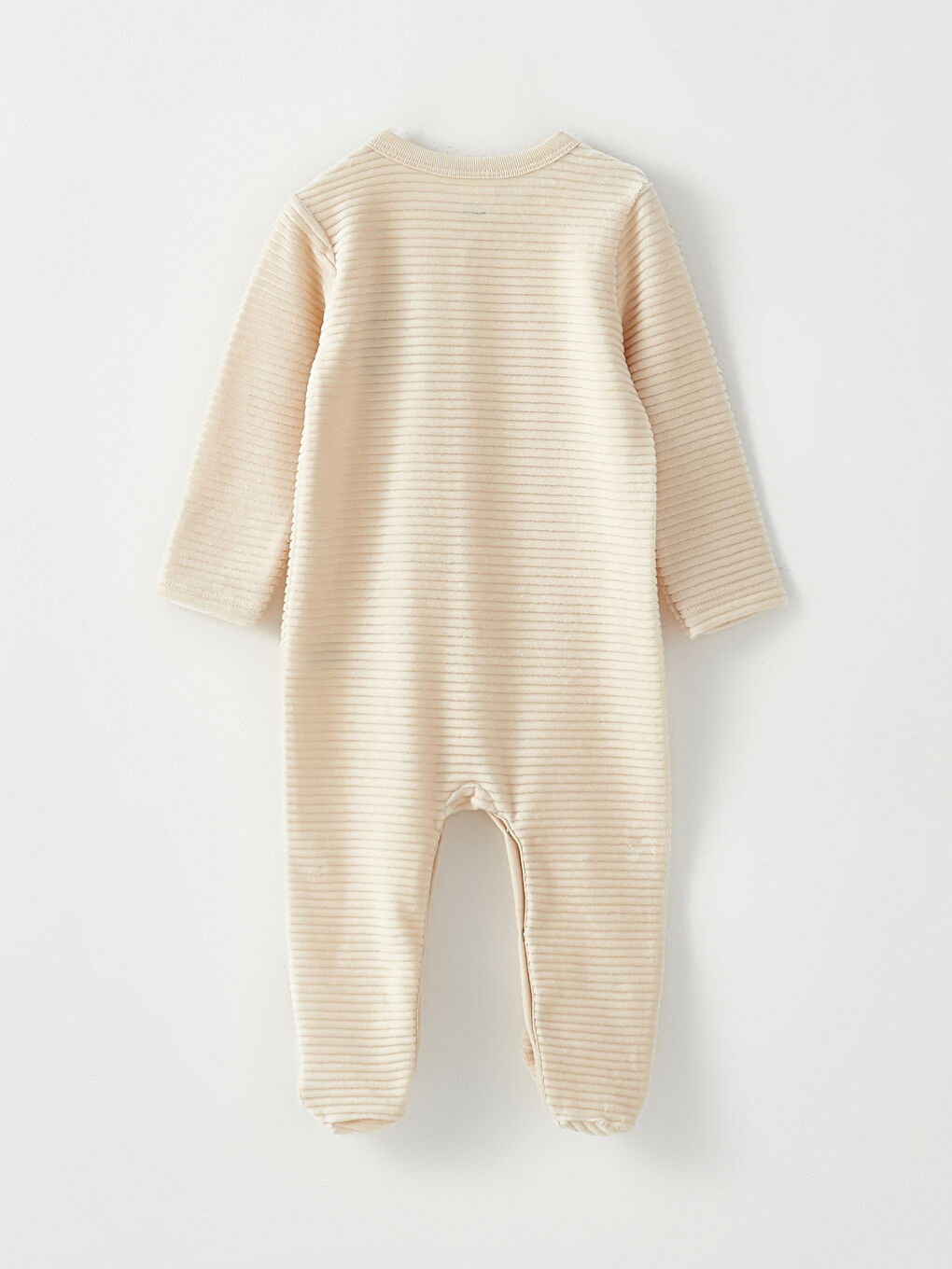 V Neck Long Sleeve Embroidery Detailed Men's Baby Jumpsuit-2