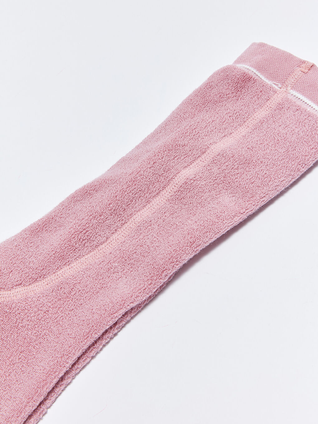 Pembe Desenli Kız Çocuk Kalın Havlu Külotlu Çorap-2