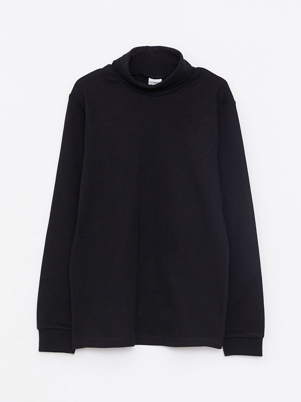 Turtleneck Basic Long Sleeve Cotton Boy T-shirt