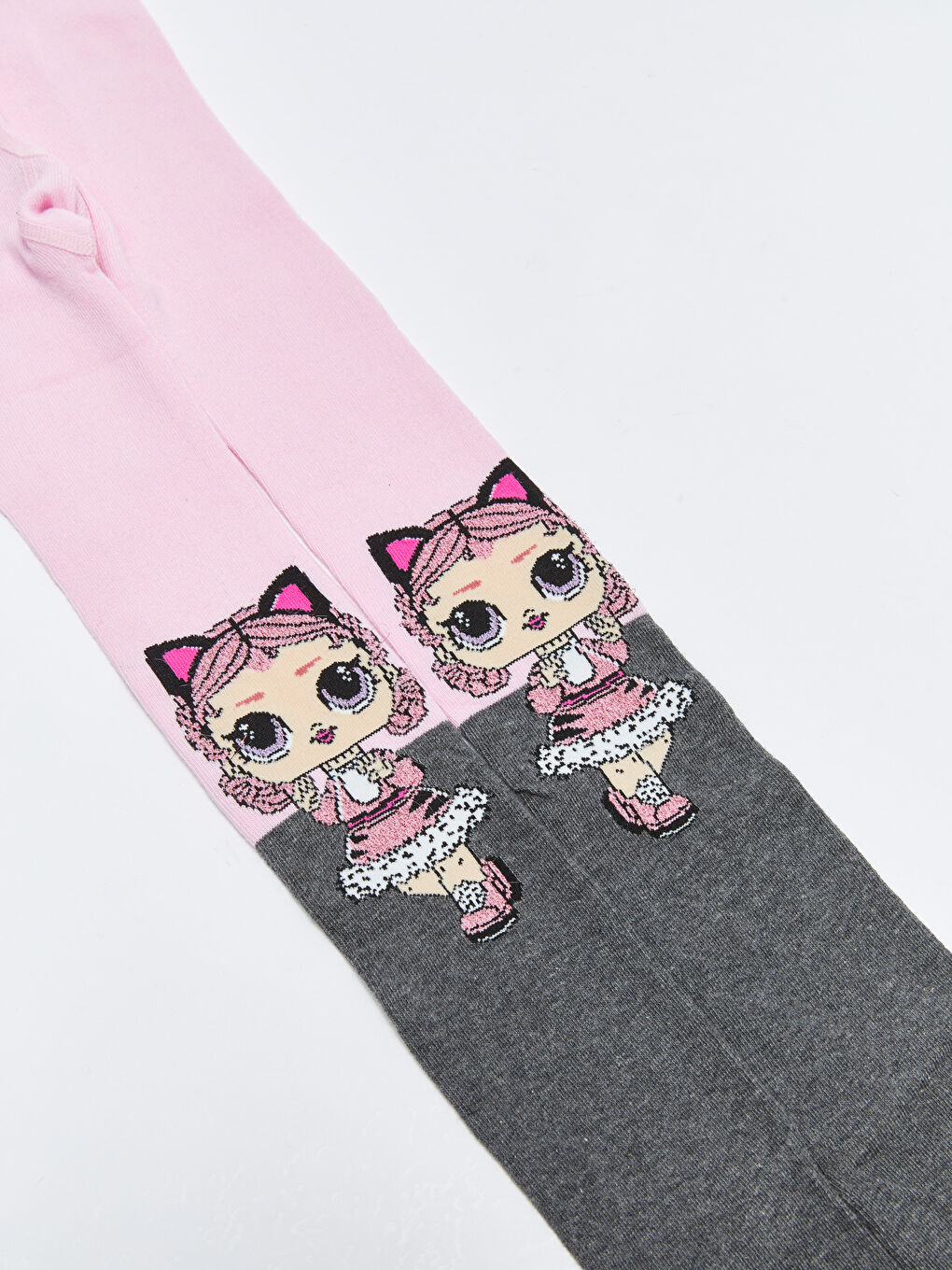 Pembe LOL Surprise OMG Lisanslı Kız Çocuk Külotlu Çorap-1