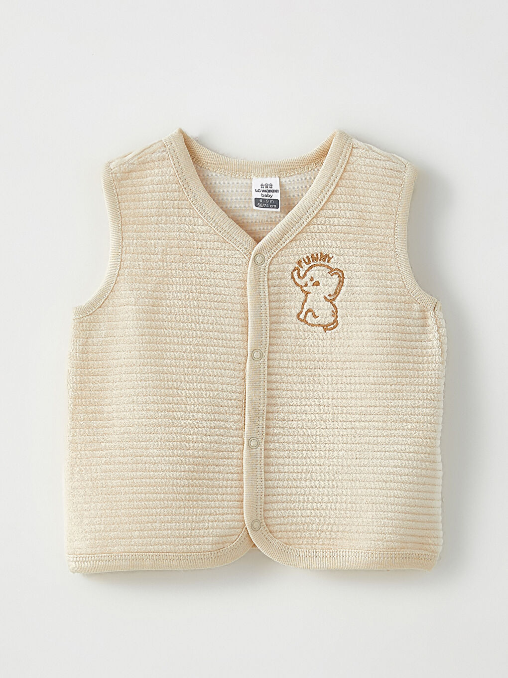 V Neck Embroidered Baby Boy Vest