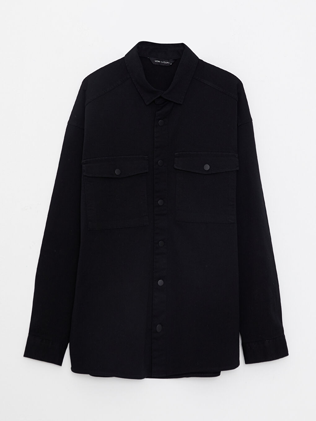 Opušteni kroj, dugi rukav, muška košulja jakna-5