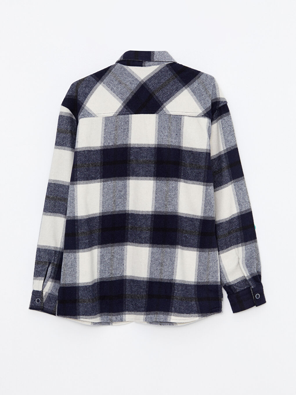 XSIDE Comfortable Fit Long Sleeve Plaid Men's Shirt Jacket -W25478Z8-LN6