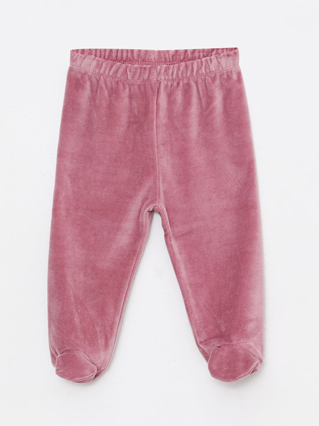 Pembe Bisiklet Yaka Uzun Kollu Nakış Detaylı Kız Bebek 2'li Takım-2