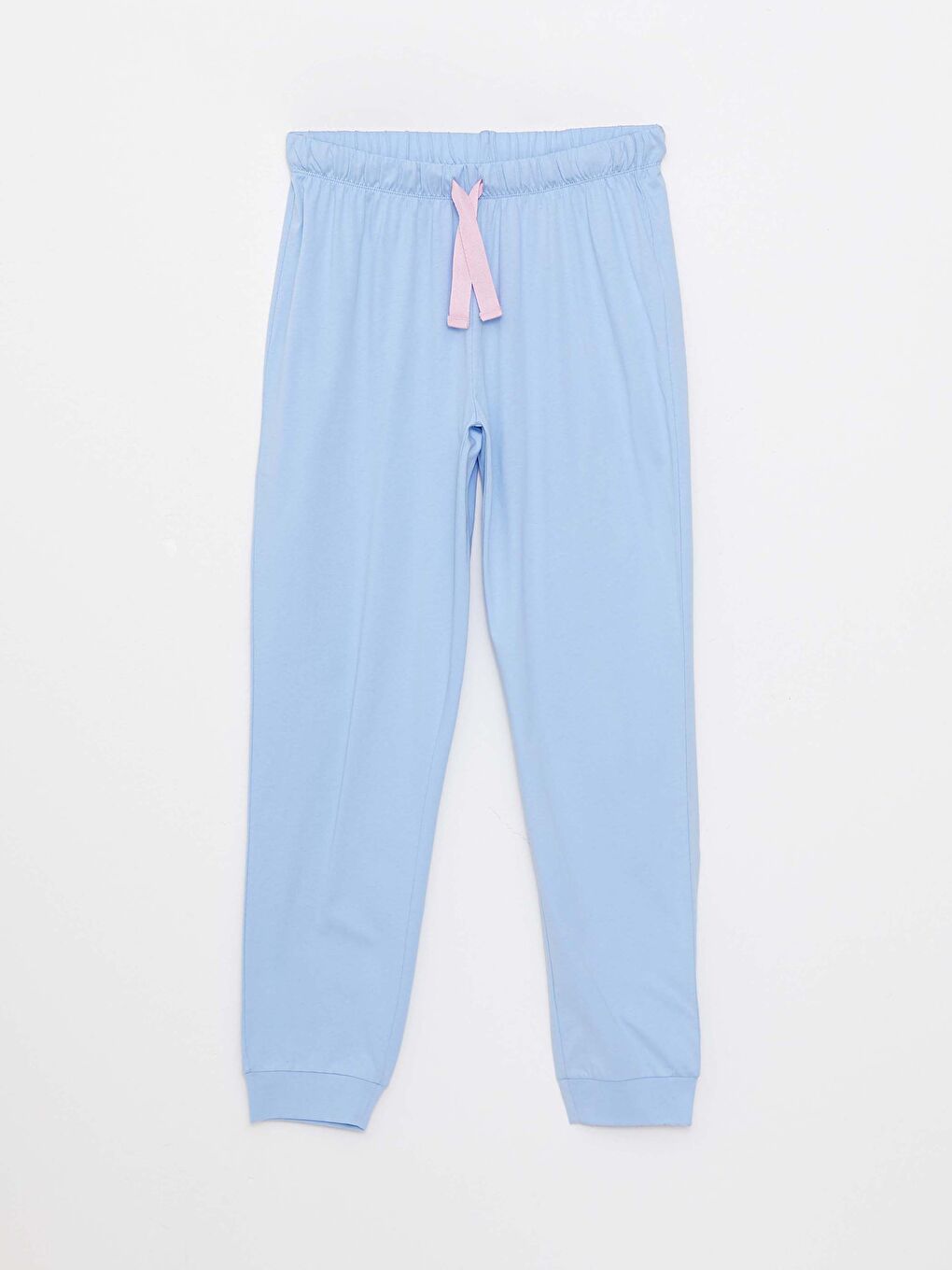 قيعان بيجامة جوجر قطن بوسط مطاطي عادي للسيدات-5