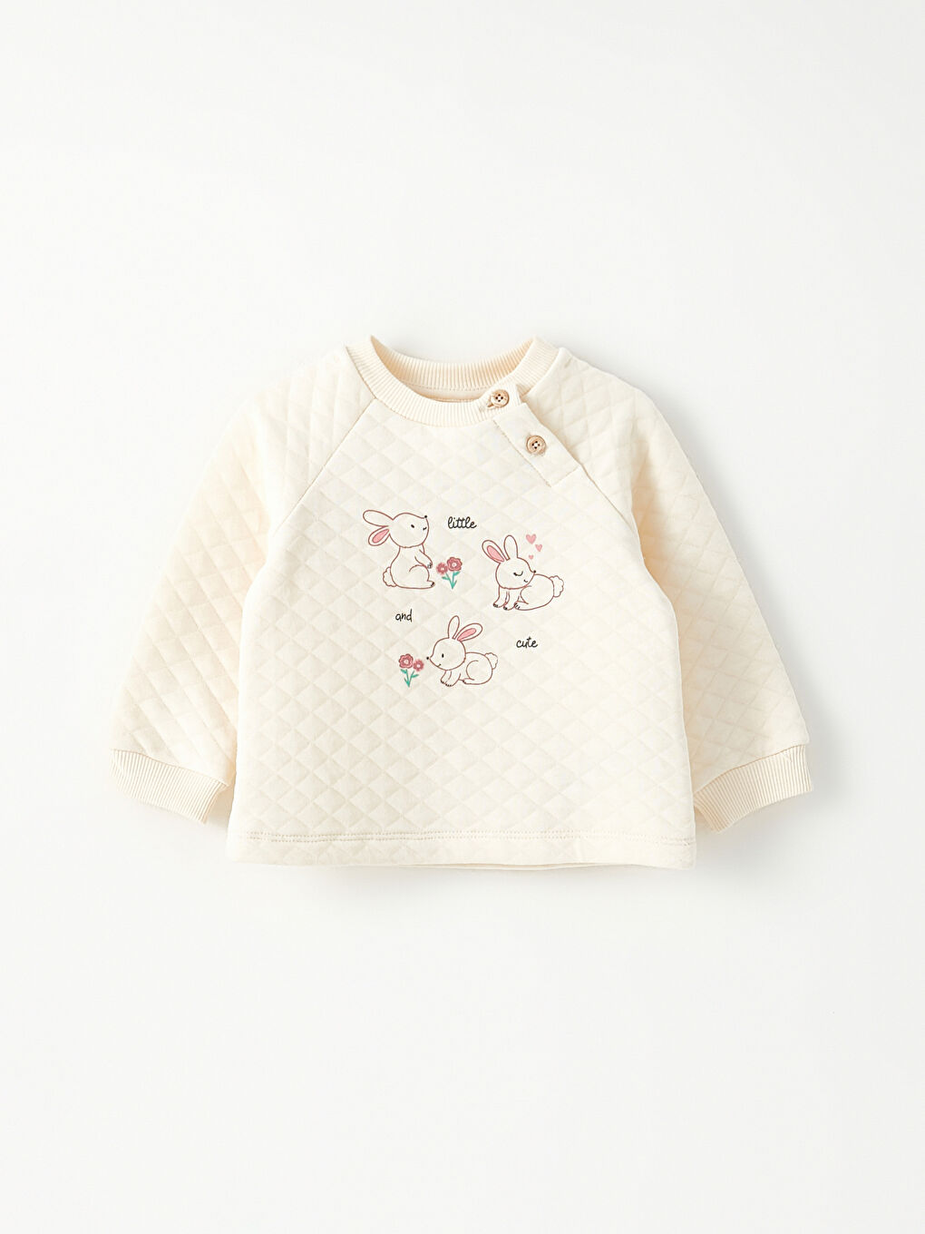 Set 2 Bucăți Bluza cu Mânecă Lungă și Guler Rotund Imprimată pentru Fetițe și Pantaloni-1