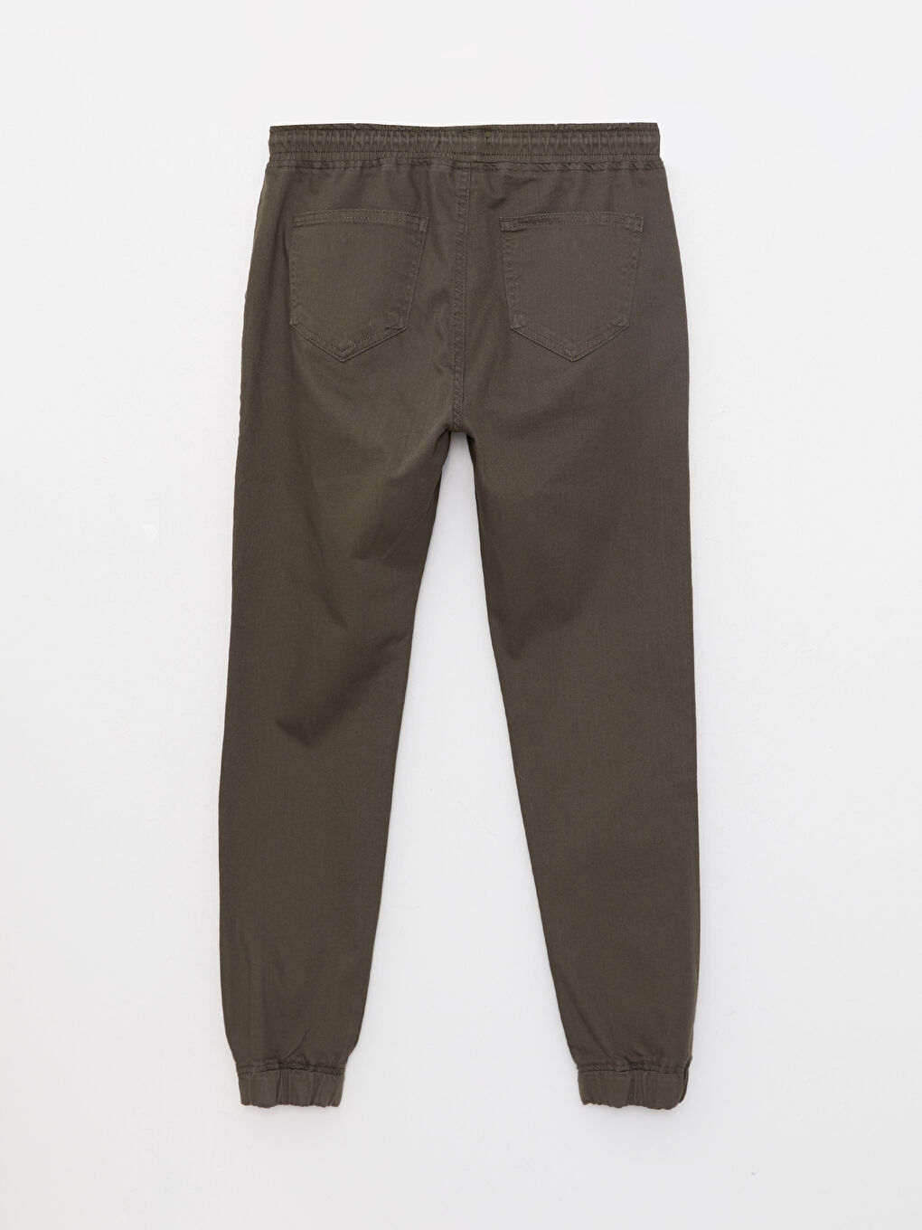Haki Slim Fit Gabardin Erkek Jogger Pantolon-6