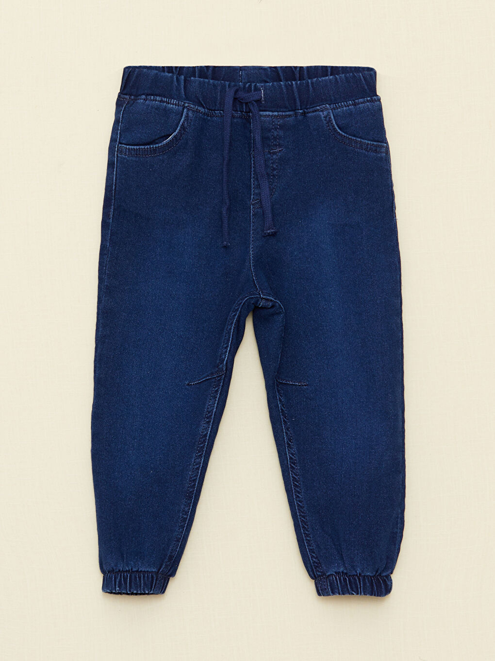 LCW baby İndigo Beli Lastikli Erkek Bebek Jean Pantolon - 1