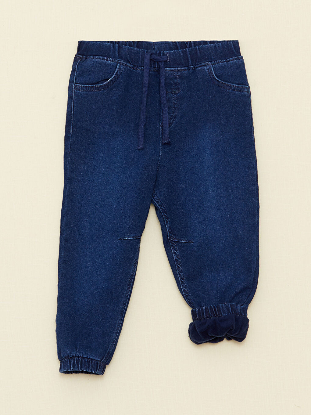 LCW baby İndigo Beli Lastikli Erkek Bebek Jean Pantolon - 3