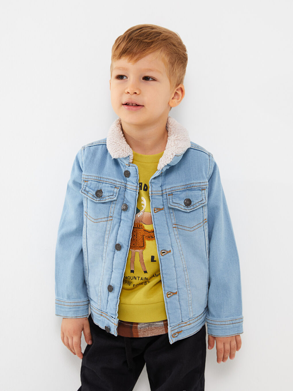 LCW baby Long Sleeve Basic Baby Boy Jean Jacket -W25529Z1-311