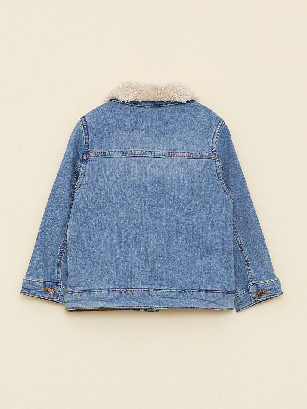 Long Sleeve Basic Baby Boy Jean Jacket-1