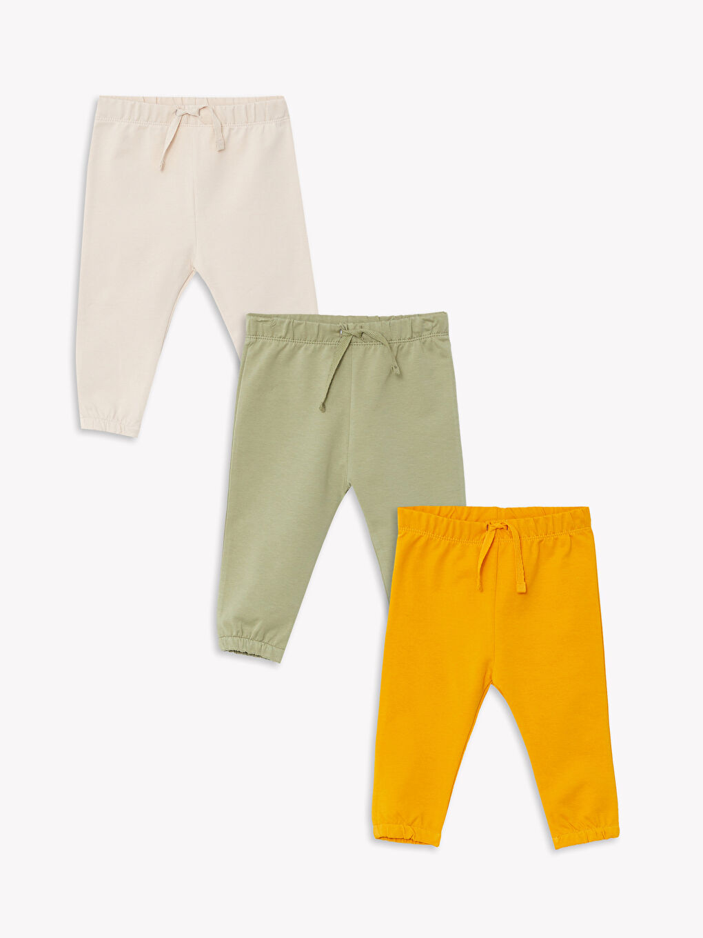 Pantalon Basique à Taille Élastique pour Bébé Garçon Lot de 3