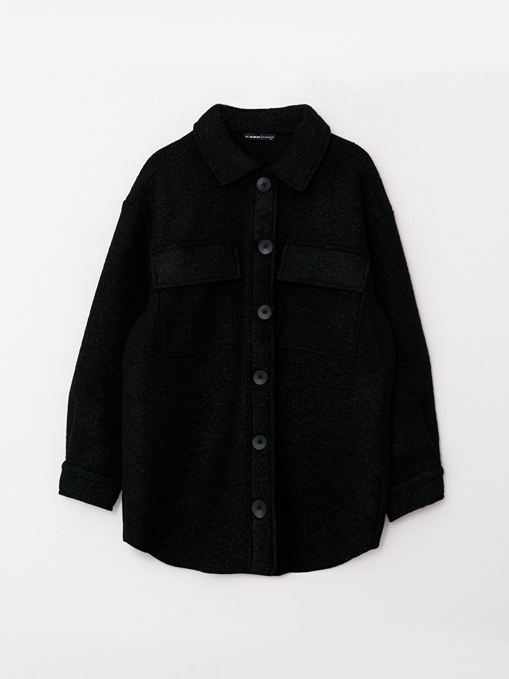 Collared Neck Oversize Women's Jacket-6