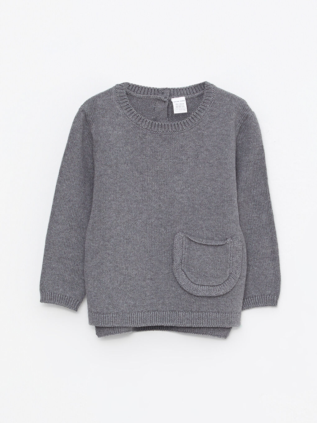 LCW baby Rundhalsausschnitt Langarm Schlichter Baby Mädchen Strickpullover -W25602Z1-LAL