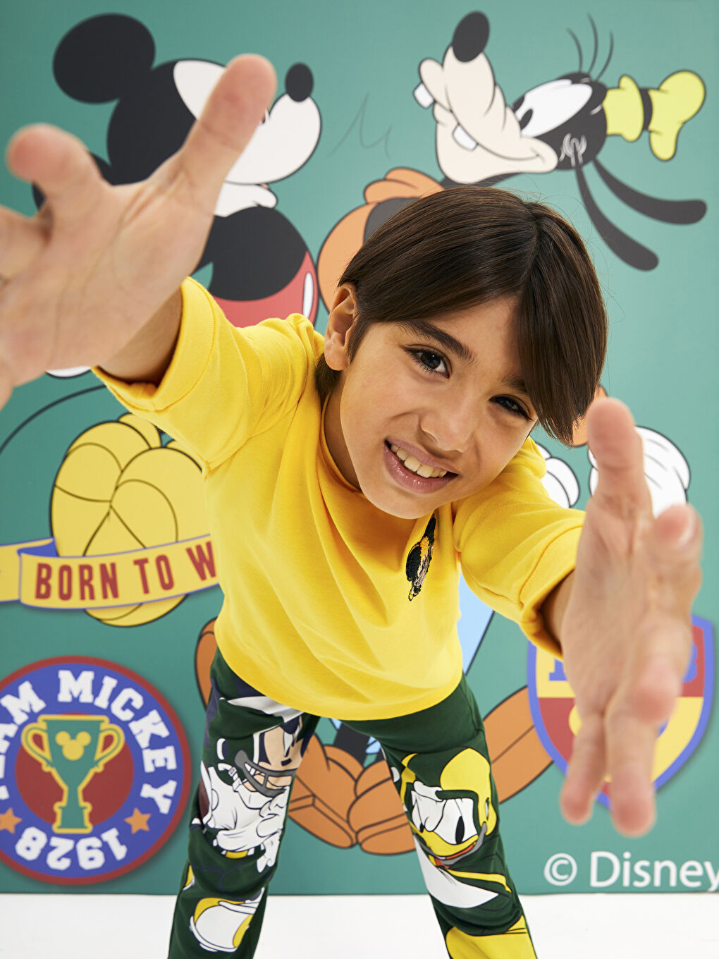 Pantalon de Survêtement Jogger Garçon Imprimé Disney à Taille Élastique