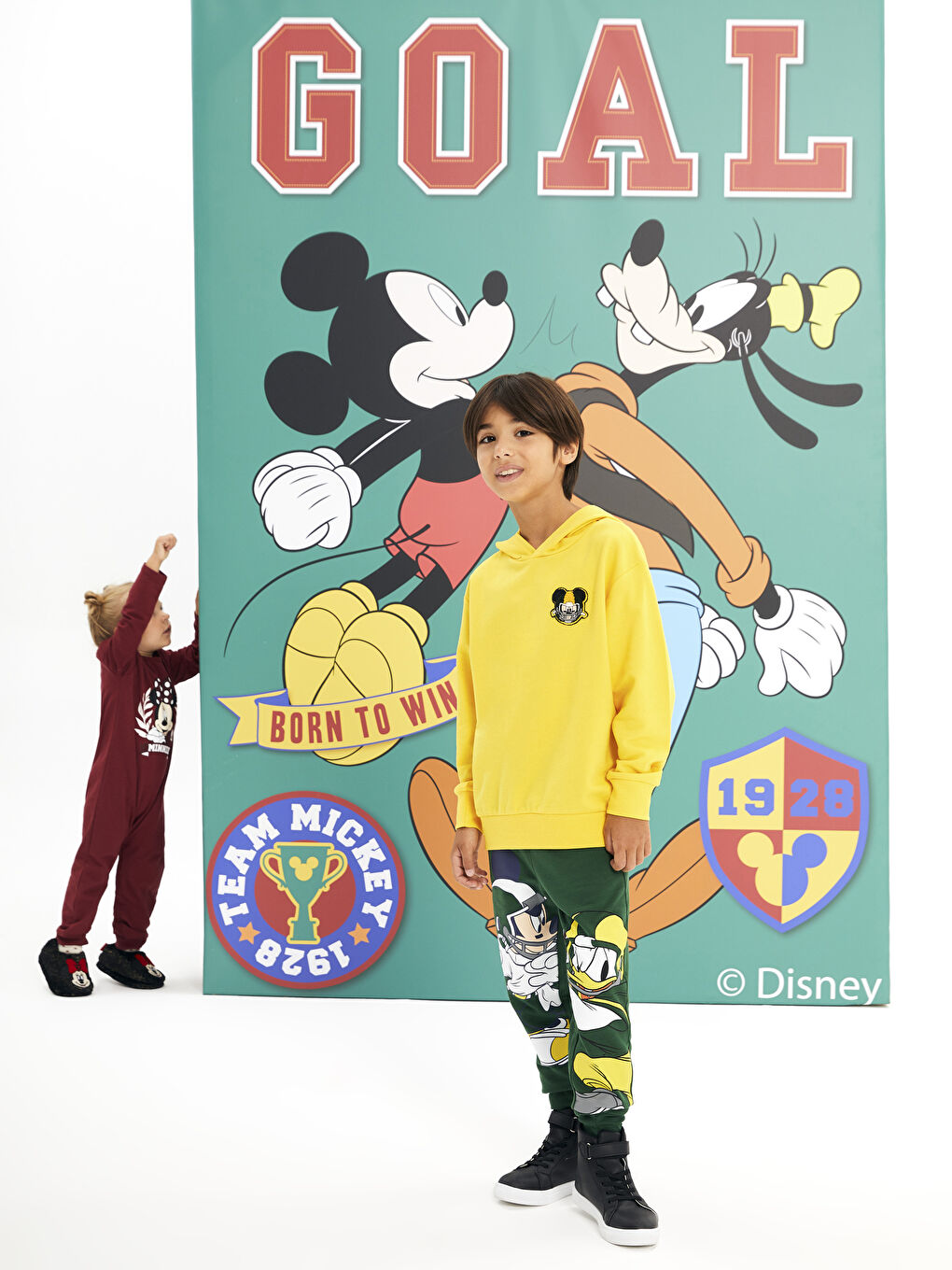 Pantalon de Survêtement Jogger Garçon Imprimé Disney à Taille Élastique-2