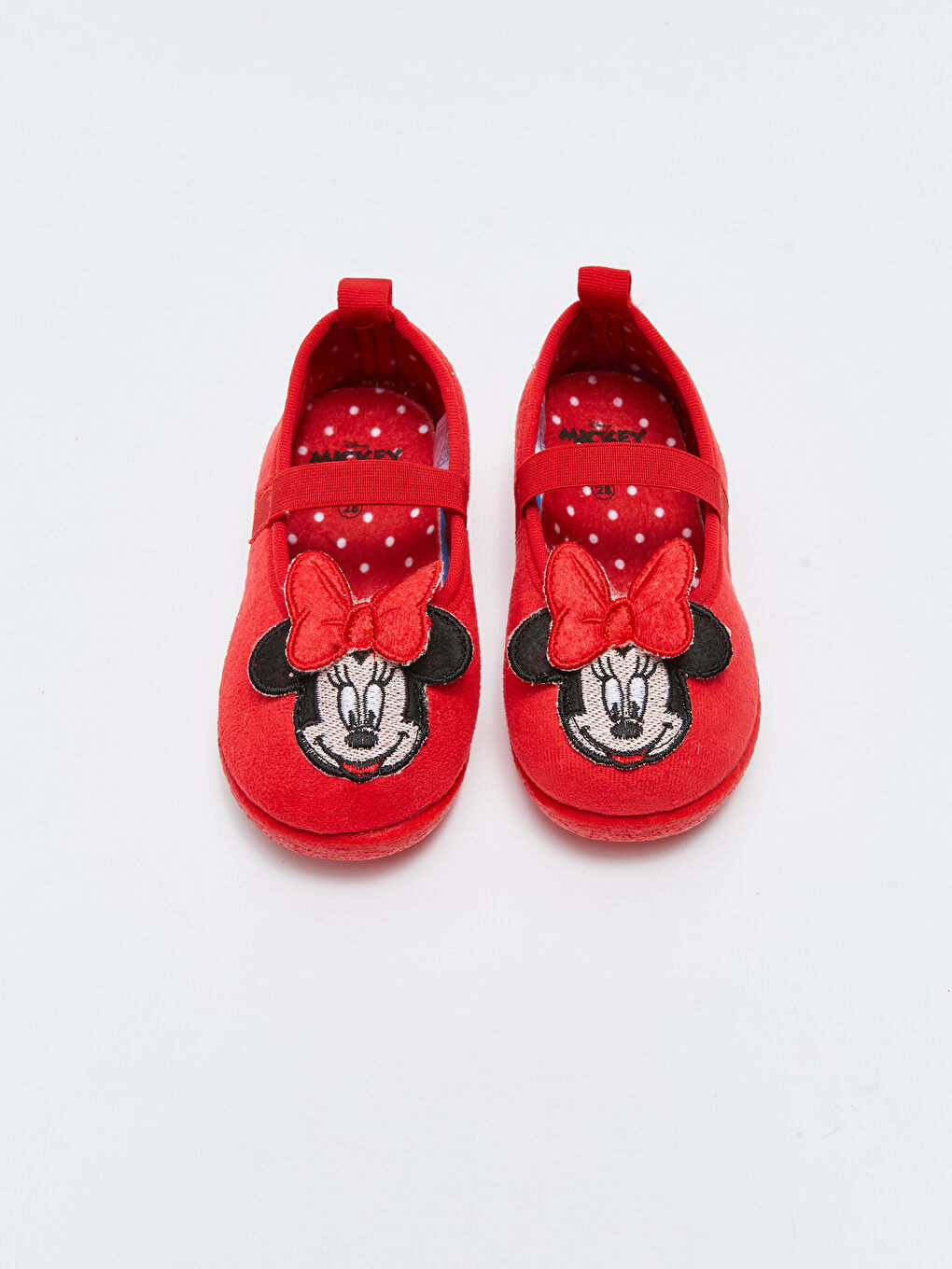 Kırmızı Minnie Mouse Lisanslı Kız Çocuk Panduf-2