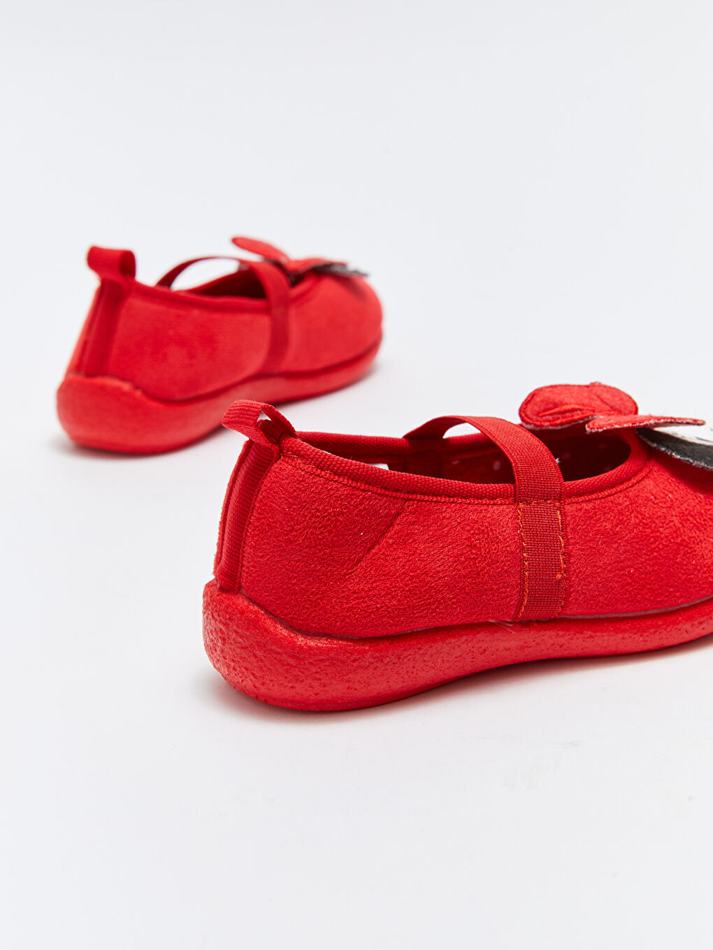 Kırmızı Minnie Mouse Lisanslı Kız Çocuk Panduf-4