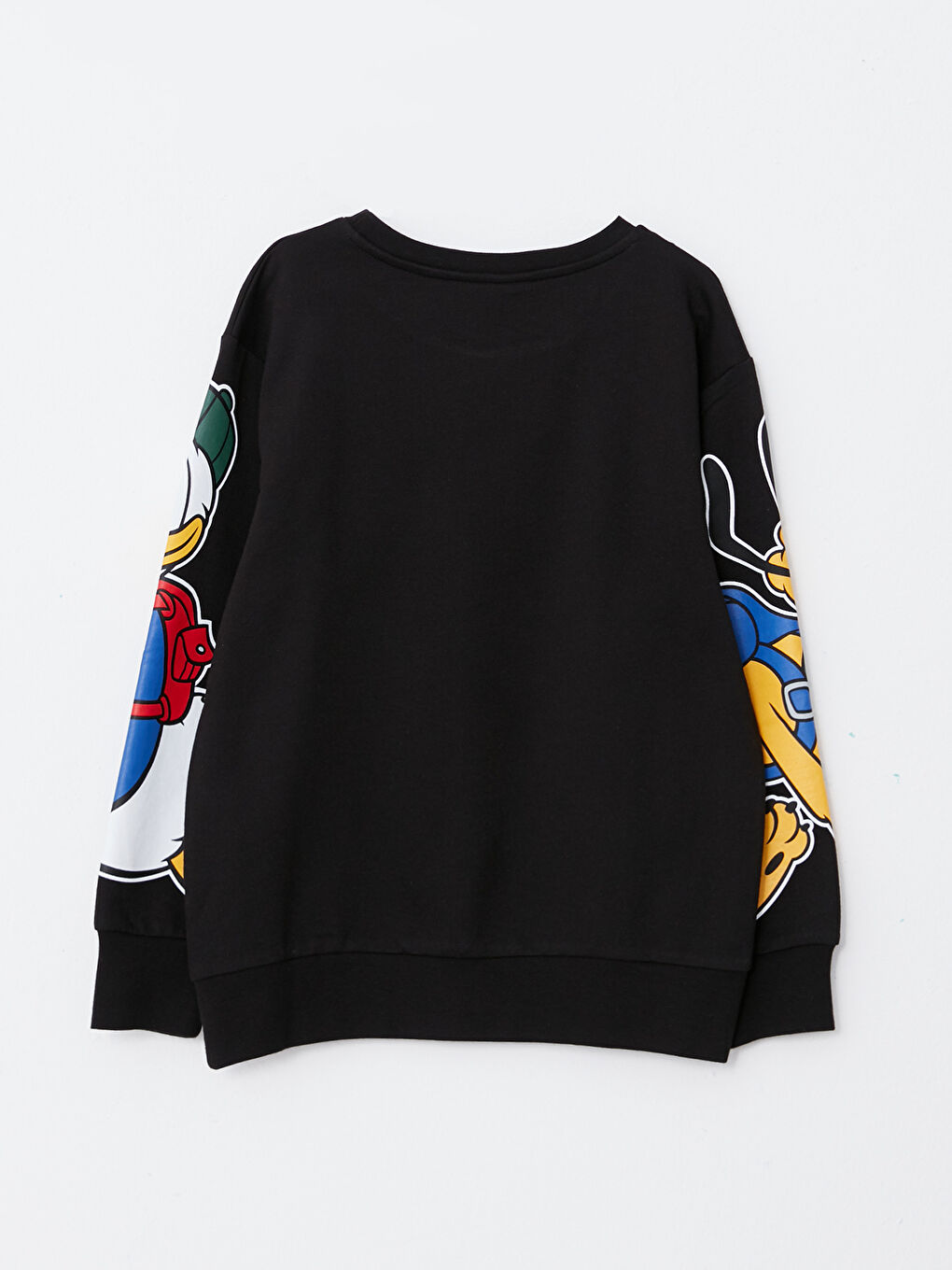Crew Neck Mickey Mouse Printed Long Sleeve Boys' Sweatshirt-5